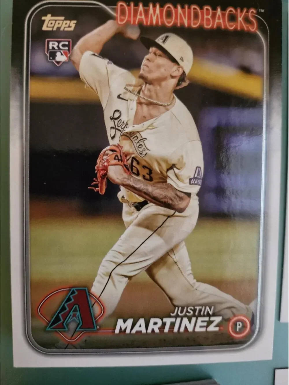Justin Martinez 2024 Topps Series 1 One Rookie Card RC #325 Arizona Diamondbacks